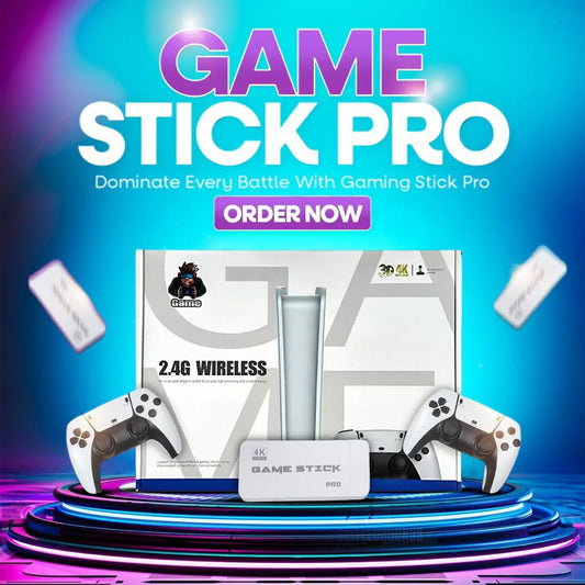 FANATIC STICK ™ - WIRELESS CONSOLE 60,000+ LICENSED GAMES + 2 FREE CONTROLLERS